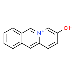 ChemSpider 2D Image | 3-Hydroxypyrido[1,2-b]isoquinolinium | C13H10NO