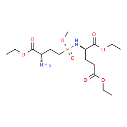 ChemSpider 2D Image | Diethyl N-{[(3S)-3-amino-4-ethoxy-4-oxobutyl](methoxy)phosphoryl}-L-glutamate | C16H31N2O8P