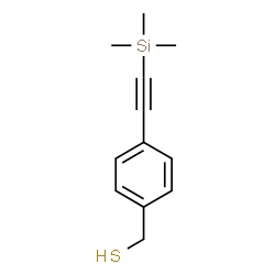 ChemSpider 2D Image | {4-[(Trimethylsilyl)ethynyl]phenyl}methanethiol | C12H16SSi