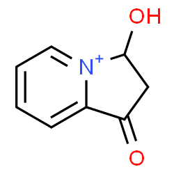 ChemSpider 2D Image | 3-Hydroxy-1-oxo-2,3-dihydro-1H-indolizinium | C8H8NO2