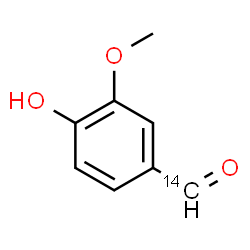 ChemSpider 2D Image | 4-Hydroxy-3-methoxy(formyl-~14~C)benzaldehyde | C714CH8O3