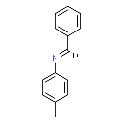 ChemSpider 2D Image | (E)-N-(4-Methylphenyl)-1-phenyl(~2~H)methanimine | C14H12DN
