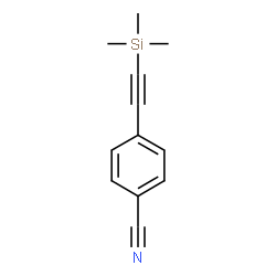 ChemSpider 2D Image | 4-[(Trimethylsilyl)ethynyl]benzonitrile | C12H13NSi