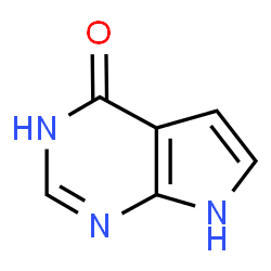 ChemSpider 2D Image | 7-Deazahypoxanthine | C6H5N3O