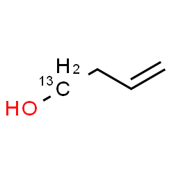ChemSpider 2D Image | (1-~13~C)-3-Buten-1-ol | C313CH8O