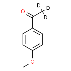 ChemSpider 2D Image | 1-(4-Methoxyphenyl)(~2~H_3_)ethanone | C9H7D3O2