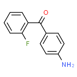 ChemSpider 2D Image | 2-Fluoro-4'-Aminobenzophenone | C13H10FNO