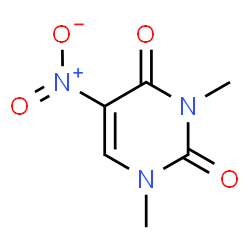 ChemSpider 2D Image | 1,3-dimethyl-5-nitropyrimidine-2,4-dione | C6H7N3O4