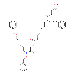 ChemSpider 2D Image | 8,19-Bis(benzyloxy)-9,12,20-trioxo-1-phenyl-2-oxa-8,13,19-triazatricosan-23-oic acid | C39H51N3O8