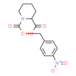 ChemSpider 2D Image | 1-[(4-Nitrobenzyloxy)carbonyl]-piperidine-2-carboxylic acid | C14H16N2O6
