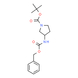 ChemSpider 2D Image | 1-Boc-3-Cbz-Aminopyrrolidine | C17H24N2O4