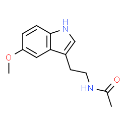ChemSpider 2D Image | Melatonin | C13H16N2O2