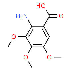 ChemSpider 2D Image | 2-AMINO-3,4,5-TRIMETHOXYBENZOIC ACID | C10H13NO5
