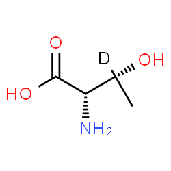 ChemSpider 2D Image | L-(3-~2~H)Threonine | C4H8DNO3