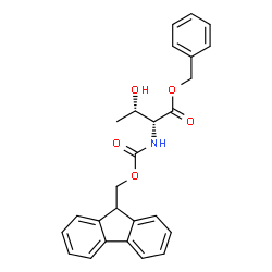 ChemSpider 2D Image | Benzyl N-[(9H-fluoren-9-ylmethoxy)carbonyl]-D-threoninate | C26H25NO5