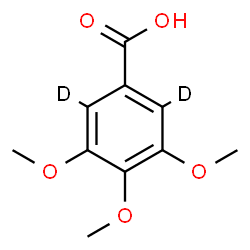 ChemSpider 2D Image | 3,4,5-Trimethoxy(~2~H_2_)benzoic acid | C10H10D2O5