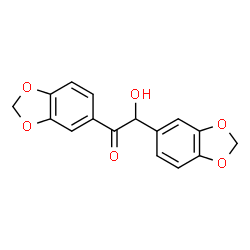 ChemSpider 2D Image | 1,2-Bis(1,3-benzodioxol-5-yl)-2-hydroxyethanone | C16H12O6