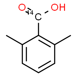 ChemSpider 2D Image | 2,6-Dimethyl(carboxy-~14~C)benzoic acid | C814CH10O2