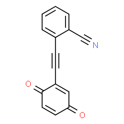 ChemSpider 2D Image | 2-[(3,6-Dioxo-1,4-cyclohexadien-1-yl)ethynyl]benzonitrile | C15H7NO2