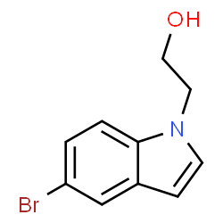 ChemSpider 2D Image | 2-(5-Bromo-1H-indol-1-yl)ethanol | C10H10BrNO