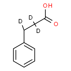 ChemSpider 2D Image | 3-Phenyl(2,2,3-~2~H_3_)propanoic acid | C9H7D3O2