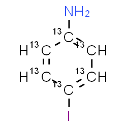 ChemSpider 2D Image | 4-Iodo(~13~C_6_)aniline | 13C6H6IN