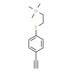 ChemSpider 2D Image | {2-[(4-Ethynylphenyl)sulfanyl]ethyl}(trimethyl)silane | C13H18SSi