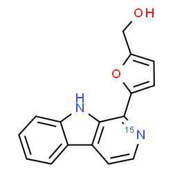 ChemSpider 2D Image | {5-[(2-~15~N)-9H-beta-Carbolin-1-yl]-2-furyl}methanol | C16H12N15NO2