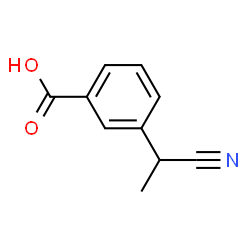 ChemSpider 2D Image | 3-(1-Cyanoethyl)benzoic acid | C10H9NO2