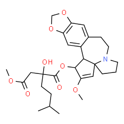 ChemSpider 2D Image | O~3~-[2-Hydroxy-2-(2-methoxy-2-oxoethyl)-5-methylhexanoyl]cephalotaxine | C28H37NO8