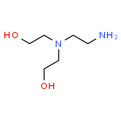 ChemSpider 2D Image | 2,2'-[(2-Aminoethyl)imino]diethanol | C6H16N2O2