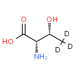 ChemSpider 2D Image | (2S,3R)-2-amino-4,4,4-trideuterio-3-hydroxy-butanoic acid | C4H6D3NO3