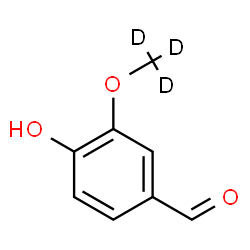ChemSpider 2D Image | VANILLIN-D3 | C8H5D3O3