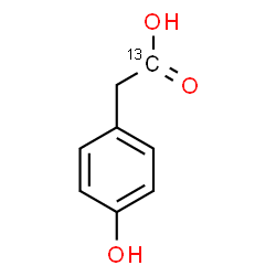 ChemSpider 2D Image | (4-Hydroxyphenyl)(1-~13~C)acetic acid | C713CH8O3