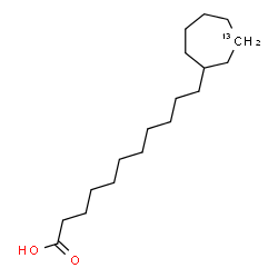 ChemSpider 2D Image | 11-[(3-~13~C)Cycloheptyl]undecanoic acid | C1713CH34O2