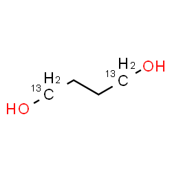 ChemSpider 2D Image | 1,4-Butanediol-1,4-13C2 | C213C2H10O2