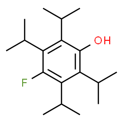 ChemSpider 2D Image | 4-Fluoro-2,3,5,6-tetraisopropylphenol | C18H29FO
