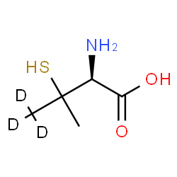 ChemSpider 2D Image | 3-Sulfanyl-D-(4,4,4-~2~H_3_)valine | C5H8D3NO2S