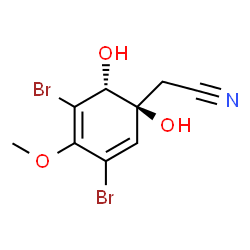 ChemSpider 2D Image | aeroplysinin | C9H9Br2NO3