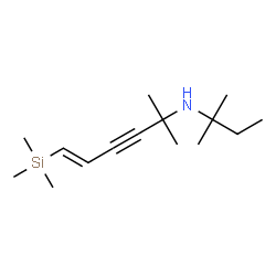 ChemSpider 2D Image | (5E)-2-Methyl-N-(2-methyl-2-butanyl)-6-(trimethylsilyl)-5-hexen-3-yn-2-amine | C15H29NSi