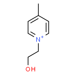 ChemSpider 2D Image | 1-(2-Hydroxyethyl)-4-methylpyridinium | C8H12NO