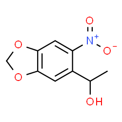 ChemSpider 2D Image | 1-(6-Nitro-1,3-benzodioxol-5-yl)ethanol | C9H9NO5
