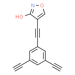 ChemSpider 2D Image | 4-[(3,5-Diethynylphenyl)ethynyl]-1,2-oxazol-3-ol | C15H7NO2