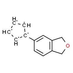 ChemSpider 2D Image | 1-(1,3-Dihydro-2-benzofuran-5-yl)-1,2,3,4,5-cyclopentanepentayl | C13H11O