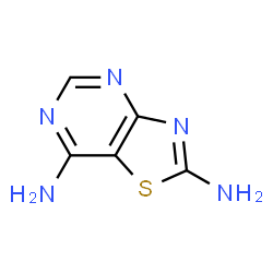 ChemSpider 2D Image | [1,3]Thiazolo[4,5-d]pyrimidine-2,7-diamine | C5H5N5S