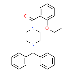 ChemSpider 2D Image | [4-(Diphenylmethyl)-1-piperazinyl](2-ethoxyphenyl)methanone | C26H28N2O2