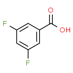 ChemSpider 2D Image | 3,5-Difluorobenzoic acid | C7H4F2O2