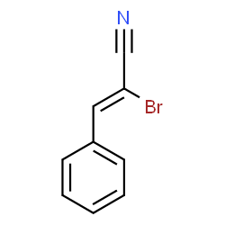 ChemSpider 2D Image | (2Z)-2-Bromo-3-phenylacrylonitrile | C9H6BrN