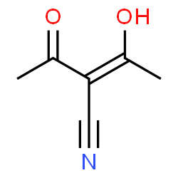 ChemSpider 2D Image | 3-cyano-4-hydroxypent-3-en-2-one | C6H7NO2