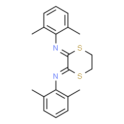 ChemSpider 2D Image | (2Z,3Z)-N,N'-Bis(2,6-dimethylphenyl)-1,4-dithiane-2,3-diimine | C20H22N2S2